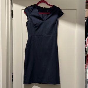 Navy Ann Taylor work dress